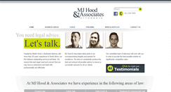 Desktop Screenshot of mjhood.co.za
